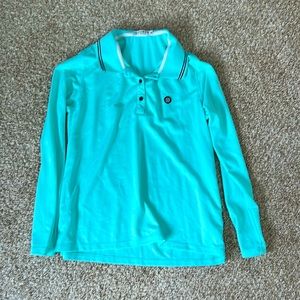 Long sleeved, collared sunshirt